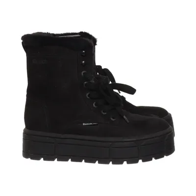Laced boots (Black) from Bench Polyester