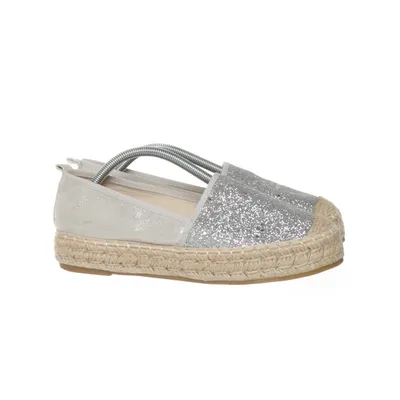 Slip-ons (White, Silver) from Lucky Shoes
