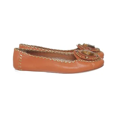 Ballet flats (Orange) from Prada Leather