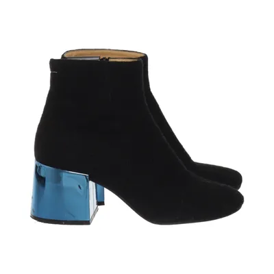 Bottes à talons (Noir, Bleu) de MM6 by Maison Margiela Cuir