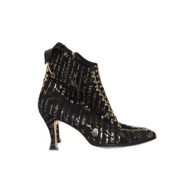Heeled boots (Black, Gold) from Beverly Feldman