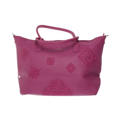 Handväska (Rosa) från Desigual Metallfiber, Polyester, Polyuretan