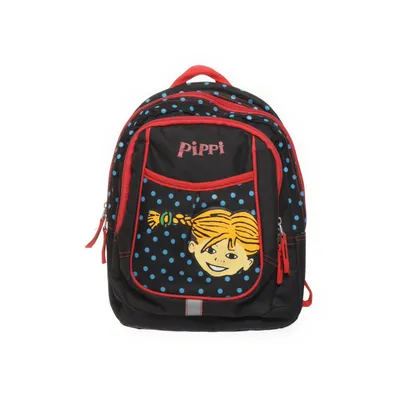 Backpack (Black, Red) from Pippi Långstrump