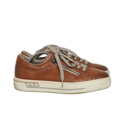 Sneakers (Bruin) van Rieker Antistress Leer