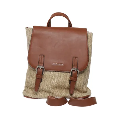 Ryggsäck (Brun, Beige) från David Jones Polyuretan