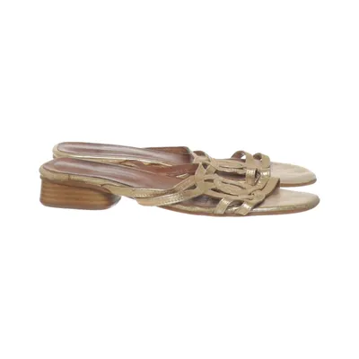 Mules (Gold, Brown) from Freeflex Leather