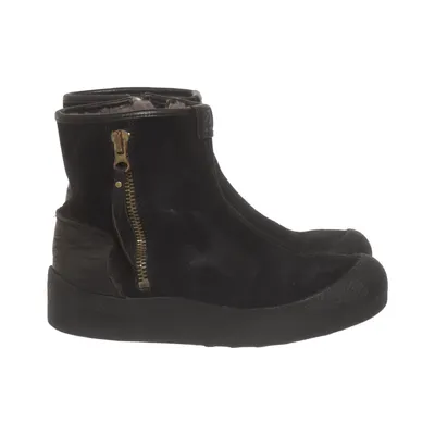 Ankle boots (Black) from Canada Snow Leather, Wool