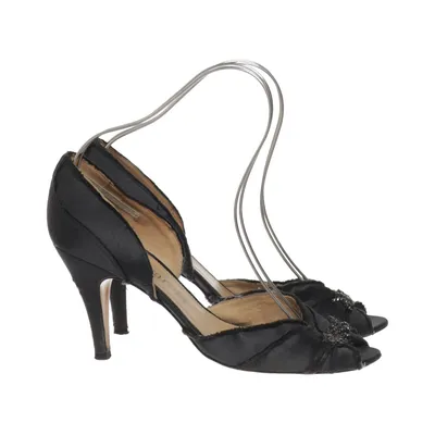 High heel sandals (Black) from Pedro García Leather