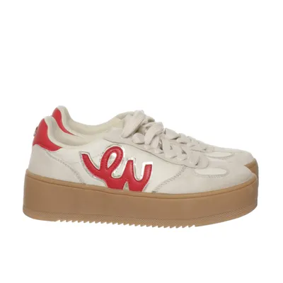 Sneakers (Beige, Rød) fra Pernilla Wahlgren Design