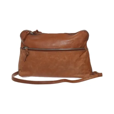 Shoulder-bag (Brown) from Sandqvist Leather, Polyester, Viscose