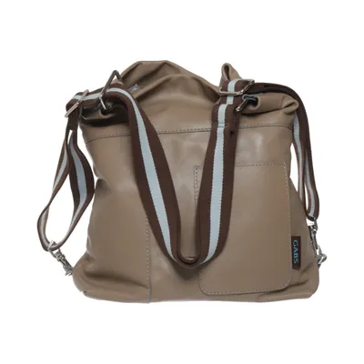 Shoulder-bag (Beige, Brown, Blue) from Gabs Cotton, Leather