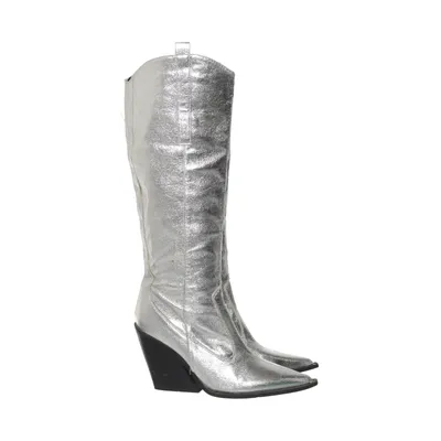 Bottes de cow-boy (Argent) de Public Desire