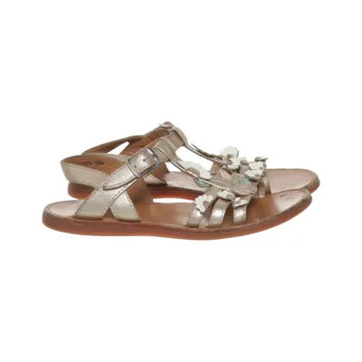 Sandales (Or, Marron) de Pom d'Api Cuir