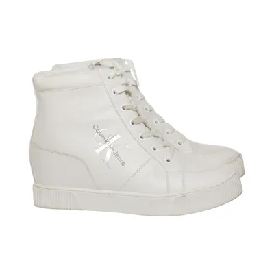 Bottes à lacets (Blanc) de Calvin Klein Jeans