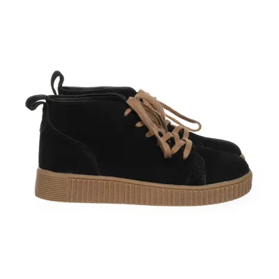Laced boots (Black) from Bama Suede