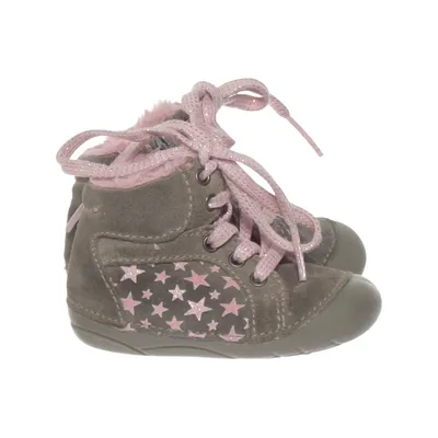 Laced boots (Gray, Pink) from Bambulini Suede