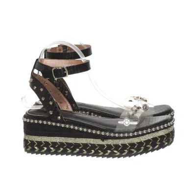 Sleehakken (Zwart, Goud) van River Island Polyurethaan
