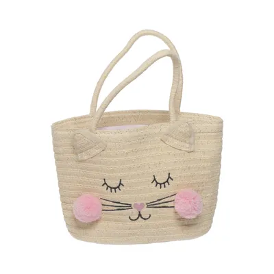 Håndtaske (Beige, Pink) fra H&M Polyester