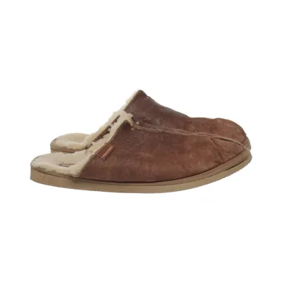 Slippers (Brown) from Peer of Sweden Leather, Wool