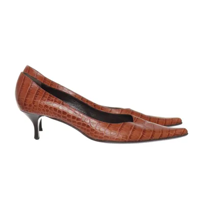 High heels (Brown) from Bartu Leather