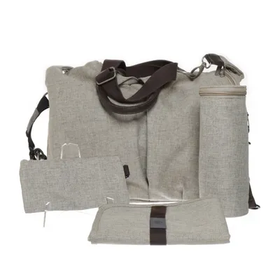 Skötväska (Grå, Brun) från Lässig Polyuretan, Återvunnen polyester