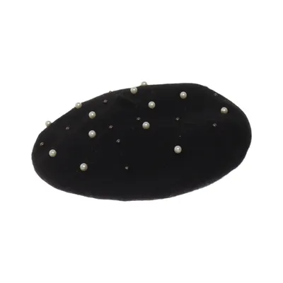 Béret (Noir) de Vero Moda Accessories Polyamide, Laine