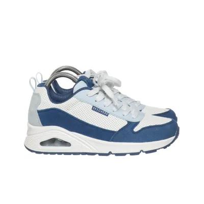 Sneakers (White, Blue) from Skechers Leather