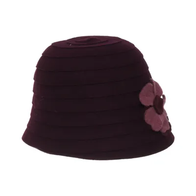 Cloche hat (Purple) from Galeries Lafayette Wool