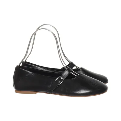 Ballerina's (Zwart) van Topshop Leer