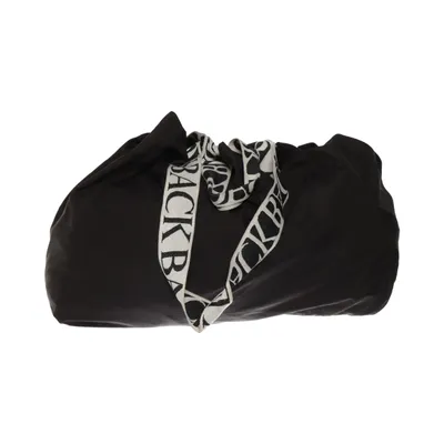 Handbag (Black, White) from Back Polyester