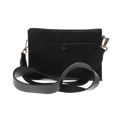 Shoulder-bag (Black) from WERA Cotton, Leather