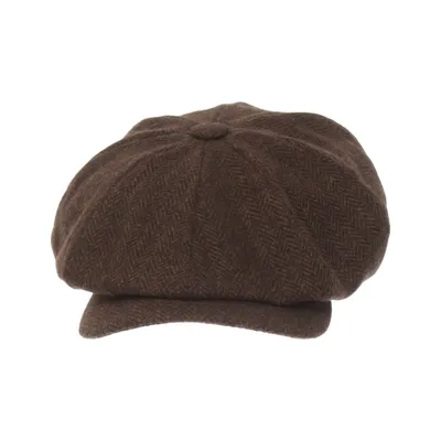 Newsboy cap (Brun) från Pike Brothers Bomull
