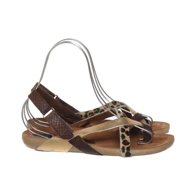 Sandals (Brown, Gold, Multicolored) from Yokono