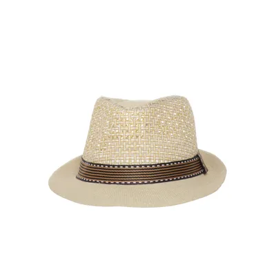 Chapeau Fedora (Beige, Marron, Blanc)