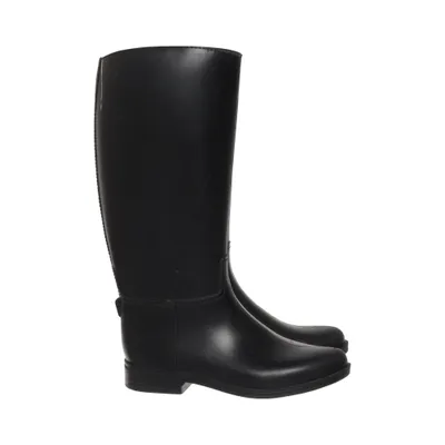 Bottes en caoutchouc (Noir) Cuir