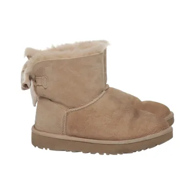 Ankelstøvler (Tan Mini Bailey Bow) fra UGG Ruskind