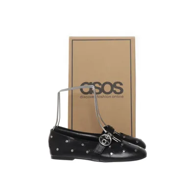 Ballerinaskor (Svart, Silverfärgad) från ASOS