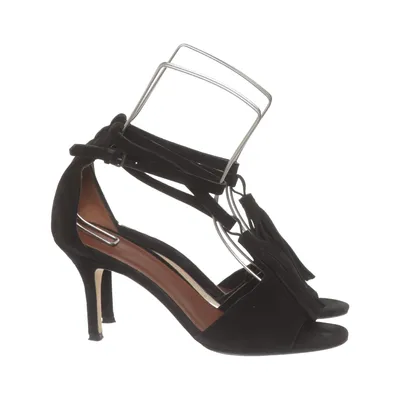 High heel sandals (Black) from Yvonne Koné Leather