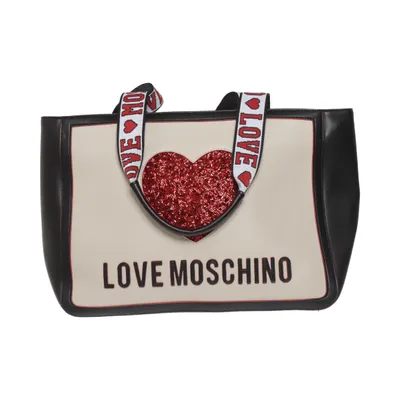 Håndtaske (Sort, Beige) fra Love Moschino
