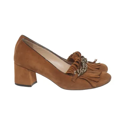 Pumps (Brown) from Caiman Leather
