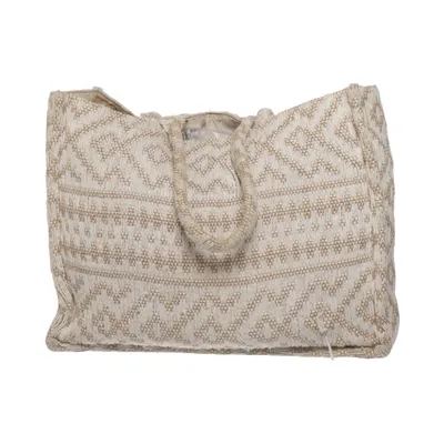 Håndtaske (Beige, Grå) fra H&M Bomuld, Polyester, Viscose