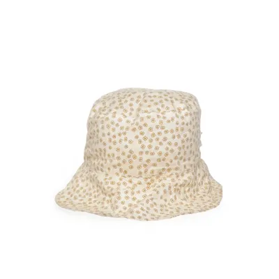 Bucket hat (Beige, Geel) van Konges Sløjd Organisch katoen