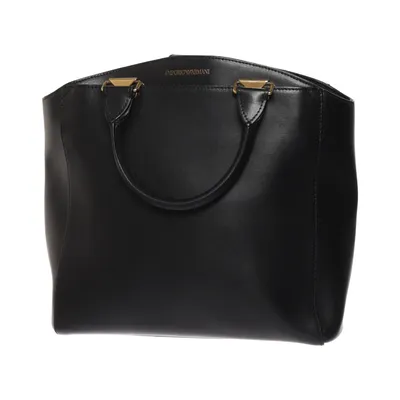 Handbag (Black) from Emporio Armani Leather, Polyester