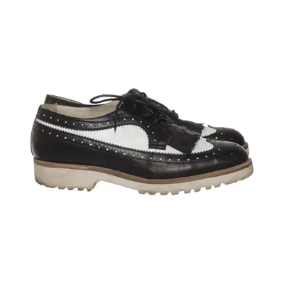 Richelieus (Noir, Blanc) de Cinti Cuir