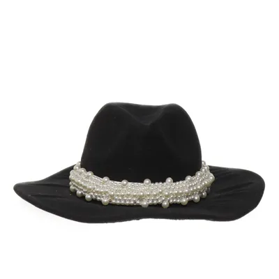 Chapeau en feutre (Noir, Blanc)