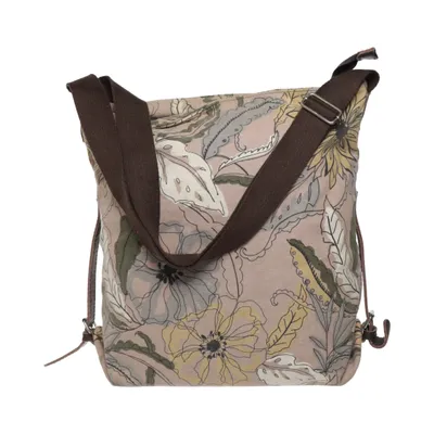 Shoulder-bag (Beige, Green, Multicolored) from Ceannis Cotton, Linen