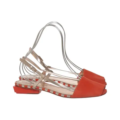 Sandales (Rouge, Or, Blanc) de Tory Burch Cuir