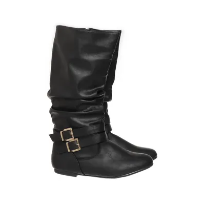 Boots (Black) Faux leather