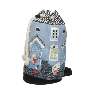 Backpack (Blue, Multicolored) from Moomin by Martinex Cotton, Polyester