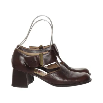 Heeled boots (Brown) from Novita Leather